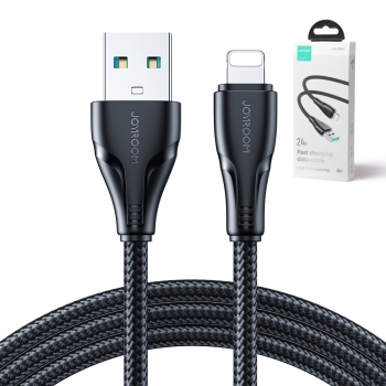 Przewód kabel iPhone Surpass Series USB - Lightning 2.4 3m czarny