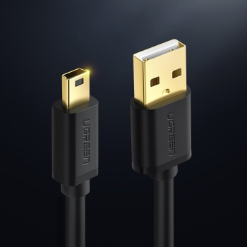 Kabel przewód USB - mini USB 480Mbps 1m czarny