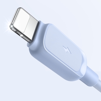 Kabel przewód do iPhone USB-A - Lightning 2.4A 1.2m niebieski