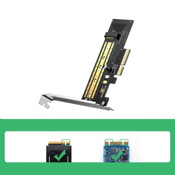 Karta rozszerzeń adapter dysku do komputera M.2 NVMe SATA PCIe 3.0 x4 32Gbps