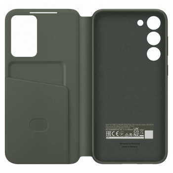 Etui pokrowiec z klapką portfel na kartę Samsung Galaxy S23+ Smart View Wallet Case khaki