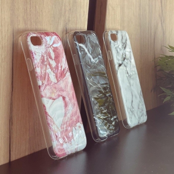 Żelowe etui pokrowiec marmur Samsung Galaxy A12 / M12 Marble biały