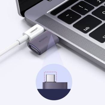 Adapter przejściówka obrazu Video USB-C na HDMI 4K szary