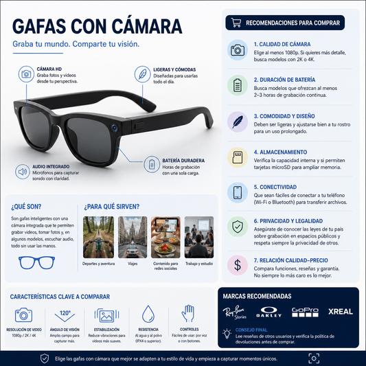 INCREIBLE GAFAS CON CAMARA UNIXES
